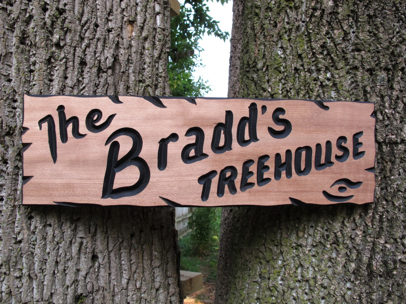 The finished Bradd treehouse