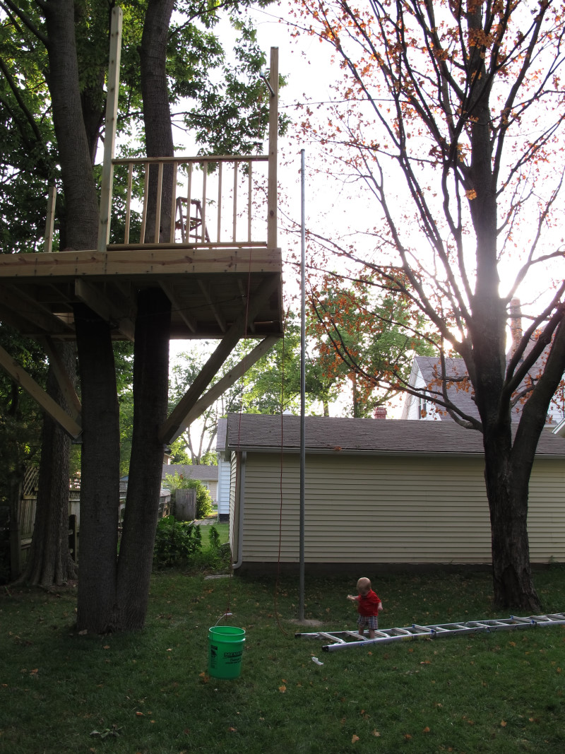 Treehouse progress photo