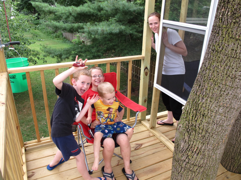 Treehouse progress photo