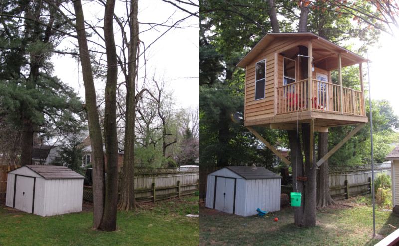 Treehouse progress photo
